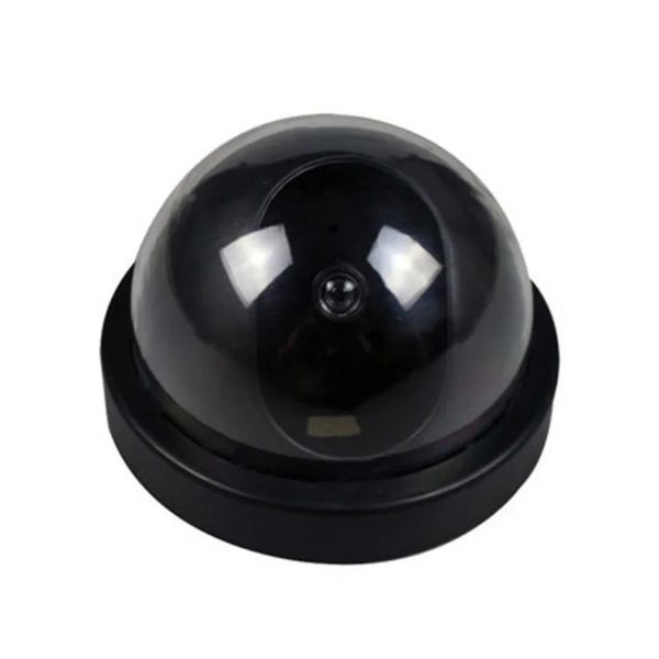 NewBlack Plastic Smart Indoor / Outdoor Mode Domy Dome Fake CCTV Security Caméra avec lumière LED rouge clignotante