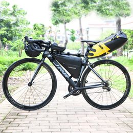 Newboler Bicycle Bag Regendicht Grote capaciteit MTB Road Bike Frame Bag Tasle Bouch Waterdichte Caulking Bag Pantaalaccessoires