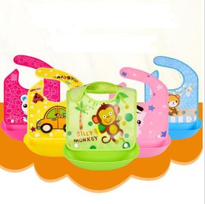 Bavoirs pour nouveau-nés, tabliers imperméables pour bébés, serviettes de salive pour nourrissons, dessins animés mignons, slabbetjes en plastique EVA baberos bebe Mix designs