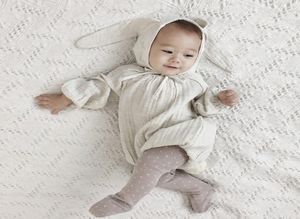 Pasgeboren Baby Body Lente Witte Lange Mouw Baby Meisje Jongen Kleding Koreaans Ontwerp Katoenen Babykleertjes Pography Costumes1204684