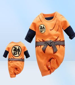 Ropa de bebé recién nacido mameluco 100 algodón Dragon DBZ Ball Z monos disfraz de Halloween monos infantiles ropa de manga larga Q094328528