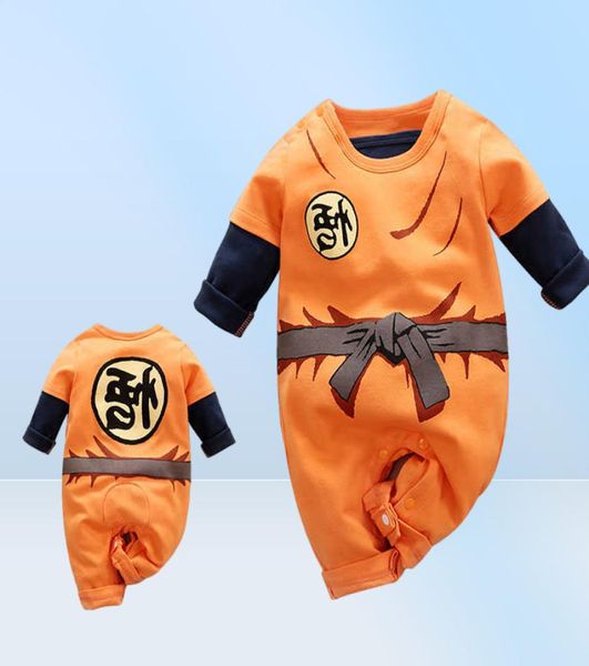 Ropa de bebé recién nacido mameluco 100 algodón Dragon DBZ Ball Z monos disfraz de Halloween monos infantiles ropa de manga larga Q094328528