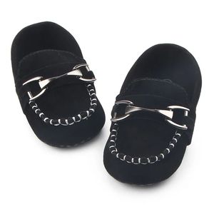 Pasgeboren babyjongen schoenen mocassins patch slip-on plaid casual pasgeboren baby peuter babymeisje schoenen 0-18 8f