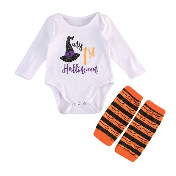 Ropa para bebés recién nacidos, pelele de manga larga para niños pequeños + calentadores de piernas, ropa para niños, disfraces de Halloween para niños y niñas