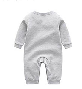 Pasgeboren baby katoen romper 0-2y rompers toddle baby bodysuit pasgeborenen babys designer kleding kinderen jumpsuits kleding 3-24 maanden