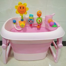 Bañera plegable para bebés recién nacidos gran capacidad de baño de baño de baño de baño portátiles juguetes de baño piscina