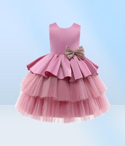 Nouveau-né bébé fille 1 an 1ère fête d'anniversaire robe infantile robes robes de bal princesse tutu robe paillin arc bébé fille vestide g2315204