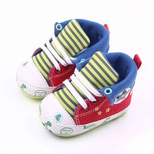 Pasgeboren babymeisje schoenen peuter prewalker soft bottom first walkers peuter casual canvas wieg schoenen