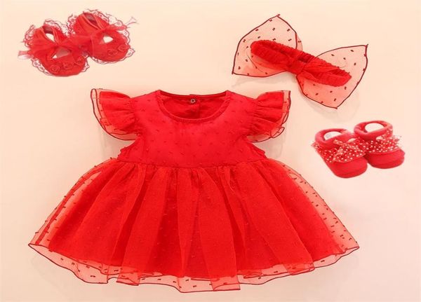 NOUVEAU CHILLE BEBELLE DRESS DRESSES Coton Princesse Baby Baptême Robe Baby Robe de 1 an Robe de fille d'anniversaire 0 3 6 mois L7906228