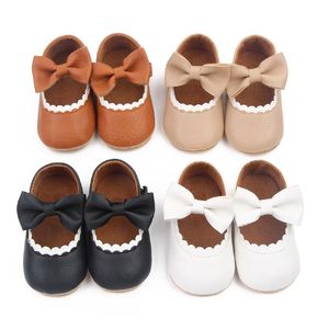 Chaussures de princesse pour bébé nouveau-né pour enfants Soft Sole Sole non glissée Toddler First Walkers 0-18m