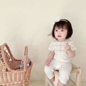 Monos tejidos para bebés recién nacidos, mono de estilo moderno para niños, traje de una pieza, ropa de verano para bebés y niñas