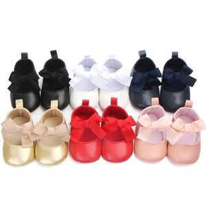 Chaussures pour bébés nouveau-nés chaussures de bébé Big Bow Dance Ball Shoe Infant Sof Sof Sole First Walker Chaussures