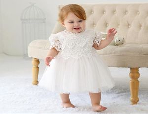 NOUVEAU BÉBÉ BABEUR BAPTISM Robe 2019 Robe de baptême Girls039 Party Infant Princess Robe de mariée Baby Clothing Short Sleeve7088129