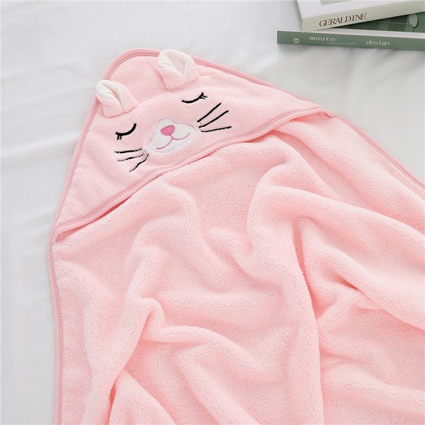 Nouveau-né bébé serviettes à capuche enfants peignoir Super doux serviette de bain couverture chaude enveloppe de couchage pour bébé garçons filles