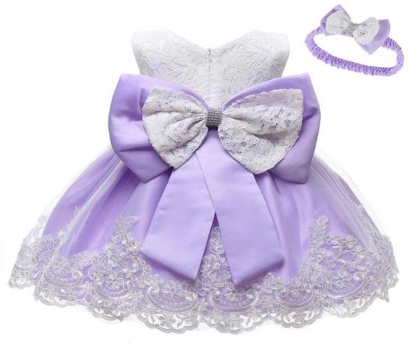 Nouveau-né bébé robe de princesse pour 3 6 9 18 mois 1 2 ans filles vêtements de fête bébé 1er anniversaire robes Costume Set3357167