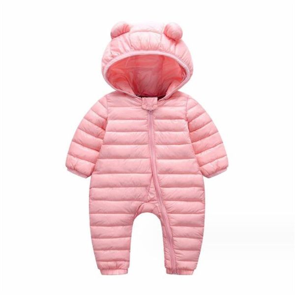 Mono para bebé recién nacido con capucha y terciopelo cálido traje de nieve para bebé traje de nieve para niño niña mono de algodón para bebé
