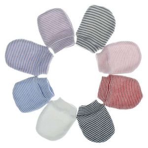 Nouveau-né bébé mitaines sans rayures mitaines bébés hiver chaud tricot crochet rayé gants beaucoup de couleurs offrent choisir