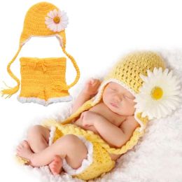 Nouveau-né à photoshoot costume nouveau-né les bébés filles garçons crochet-tricot costume photographie tenues vêtements de bébé vêtements