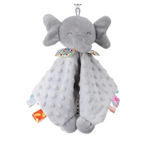 Juguetes de peluche para bebé recién nacido, manta con animales, edredón, conejito, elefante, toalla tranquilizadora, regalo para bebé