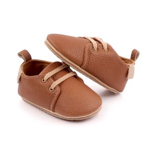 Nouveau-né bébé chaussures marron thème multicolore garçons et filles chaussures baskets décontractées semelle souple antidérapant enfant en bas âge chaussures premiers marcheurs