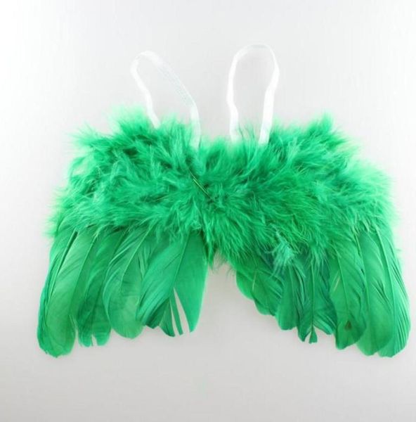 Nouveau-né bébé ailes Costume Po Angel Prop tenues ange plumes ailes enveloppes enfants cosplay accessoires cadeau plusieurs couleurs pourchose4530997
