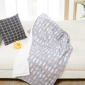 Pasgeboren cartoondekens Delicate dieren print quilt quilt katoenen slaapkamer meubels baby slaap swaddling geruststellende bankdekens zachte touch ba27 c23