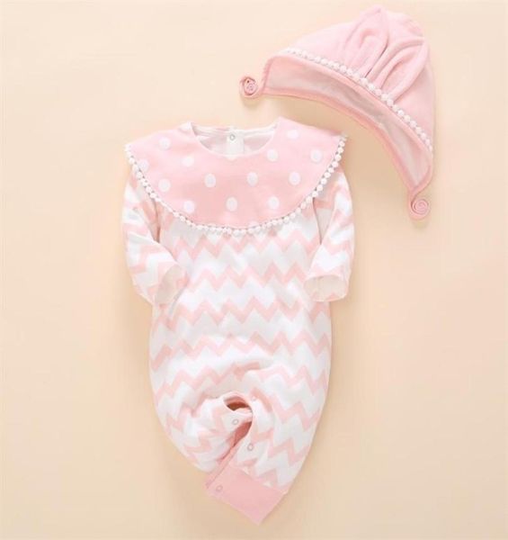 Ropa de recién nacidos Romper unisex Set 0 3 meses Girl Summer Autumn Fashion Cothing Ropa de algodón 1 año Regalo de cumpleaños del bebé 201028297J1006331