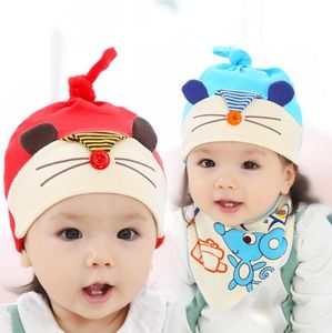 Nouveau-né coton chapeau chaud mode dessin animé bébé coupe-vent écureuil animal chapeau à la mode mignon infantile enfant en bas âge filles garçons bonnet en gros