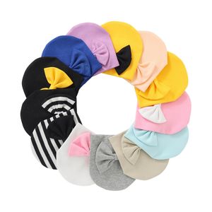 Nouveau-né Capuchon foetal Set Baby Bowknot Chapeaux Pieds à la main Couvercle des gants pour bébés Couverture des pieds Toddler Chaussettes Ensembles Bow Cravate Chapeau Kids cadeau 3 pièces BD7937