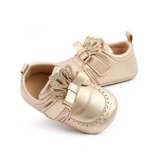 Nouveau-n￩ les premiers promeneurs chaussures b￩b￩ b￩b￩ pour tout-petit princesse bottines de la couronne chaussures de chaussures de filles pr￩walkers
