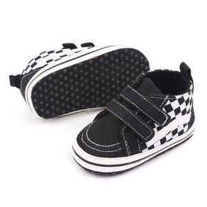 Newborn First Walkers Crib Shoes Soft Bottom Anti-Slip Sole Unisex Casual Canvas Baby Infant Boy Girl Shoes