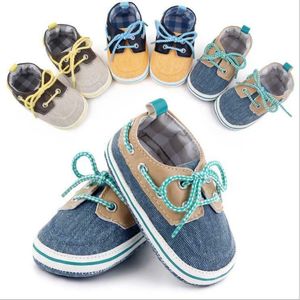 Pasgeboren eerste wandelaars Toddler Babyschoenen baby's zachte schoenen anti-slip sneakers canvas casual schoenen