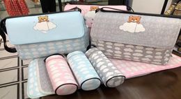 Nouveau-né enfants sacs de couchage infantile bébé vêtements de nuit combinaison confortable doux chaud literie bébé combinaisons avec chapeau bavoir et couche ba4845077