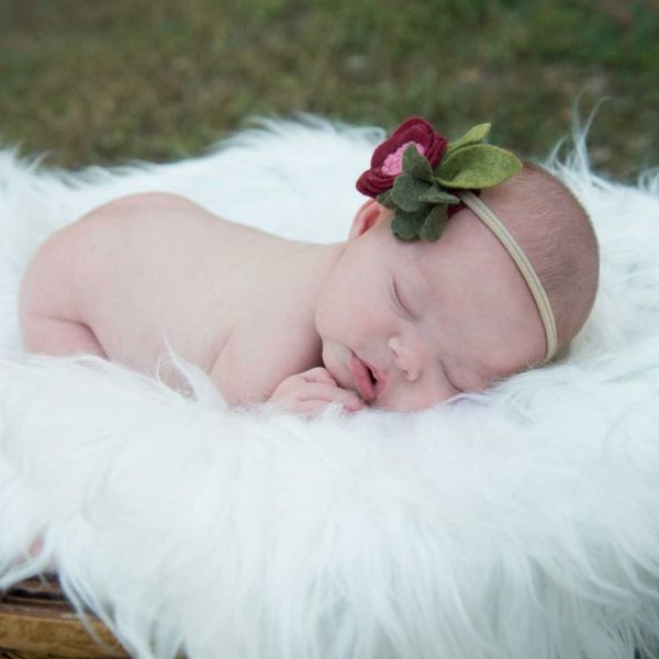 Fondos de fotografía para recién nacidos Mantas de bebé de piel sintética Relleno de cesta para niños Juego de ropa de cama 50 * 60 CM 10 colores Envío gratis
