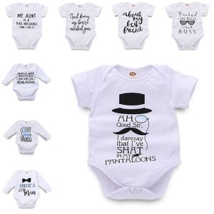 Barboteuse pour nouveau-né, manches courtes, col rond, boutons, lettres imprimées, 3-18 mois, bébé garçon et fille, Triangle blanc