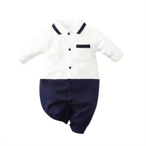 Nouveau-né barboteuses bébé bébés body vêtements pour bébés garçons Onesies pièce vêtements enfant en bas âge combinaison porter robe printemps automne à manches longues gentleman