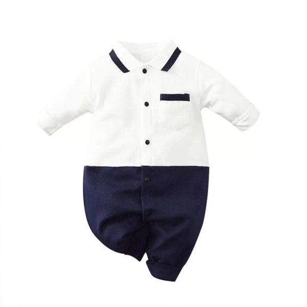 Mamelucos recién nacidos Bebés Bebés Monos Ropa infantil Niños Onesies Pieza Ropa Niño Mono Vestido Primavera Otoño Manga larga Caballero