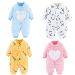 Pasgeboren Rompers jumpsuit kinderen lente winter kleding jas jas voor meisjes jongens zacht flanel slaapkleding baby romper 20220903 e3