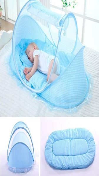 NOUVEAU CRIB SEMBRANT NOUVEAU PORTABLE POLIBLE POLYESTER LIT BÉBÉ MOSQUITO Net Play Tent Enfants 6069821