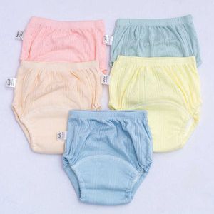 Pasgeboren trainingsbroek baby shorts massief kleur wasbaar ondergoed jongen meisje doek luiers met inzetstukken herbruikbaar baby slipje