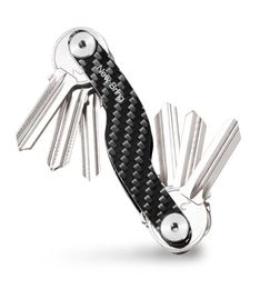 Newbring Carbon Fiber Key Organizer Cadena de llave del soporte de la llave de la llave de la llave inteligente Anillo Y190522023652052