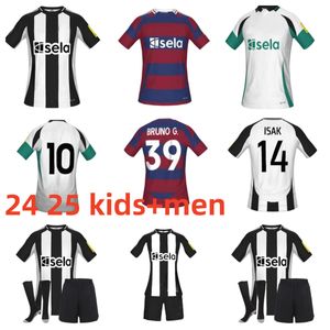 Newcaslte 2024 Home Away Soccer Jerseys Bruno G. Joelinton Isak 24 25 3rd Tonali Isak Frmaximin Wilson AlmiRon Football Shirt Man Kit Kit 16-XXL