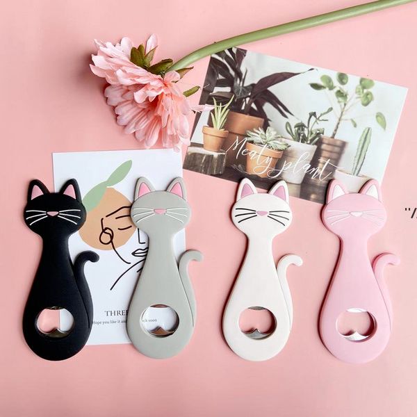 NOUVEAUCréatif Décapsuleur Mignon Dessin Animé Réfrigérateur Aimant Autocollant Réfrigérateur Kithen Outil Fête D'anniversaire Soda Bière Canette Vin Cap Remover RRA8035