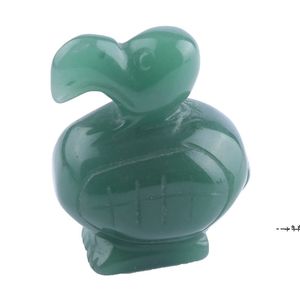 NOUVEAUCrystal Cadeaux Dodo Oiseau Quartz Naturel Oeil de Tigre Lapis Jade Améthyste Longévité Chanceux Figurine Animal Statue Reiki 2 pouces RRA11159