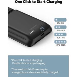 NEWDERY 10000mAh Battery Case pour Google Pixel 7pro Chargeur de batterie externe Banque d'alimentation de recharge pour Google Pixel 6 7