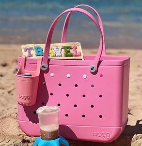 Nuevo Diseñador Cesta de PVC impermeable Bogg Bolsa de playa Chica Compras para mujer Bolso de lujo Bolsas de viaje grandes Bolsas de mano ahuecadas Pochette de plástico Bolso de mano de verano para hombre