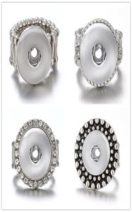 Joya de anillo de banda de Snap Band más nueva de 10pcslot ajuste de 18 mm de metal de metal de jengibre ajustable8066598