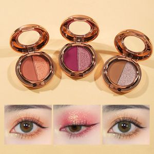 Le plus récent 2 couleurs Eye Shadow Platette Matte Polarized Glitter 5 Combinaisons Disponibles Portable Beauty Eyeshadow Disc Fashion Eye Makeup Plate Cosmetic Set ZL0857