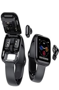 Nieuwste 2-in-1 smartwatch met oordopjes Draadloze TWS-oortelefoon X5-hoofdtelefoon Hartslagmeter Volledig touchscreen Muziek Fitness Smart5978096