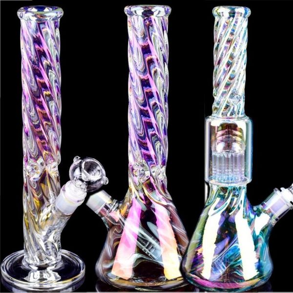 Barboteur en verre Grace à deux fonctions de haute qualité, diffuseur en ligne, percolateur, joint de bang, barboteur en verre épais